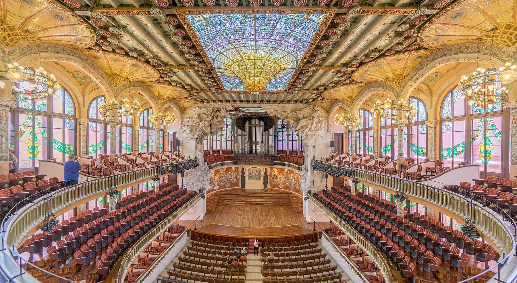 Sala de concerts del Palau de la Música Catalana, interior d’arxiu