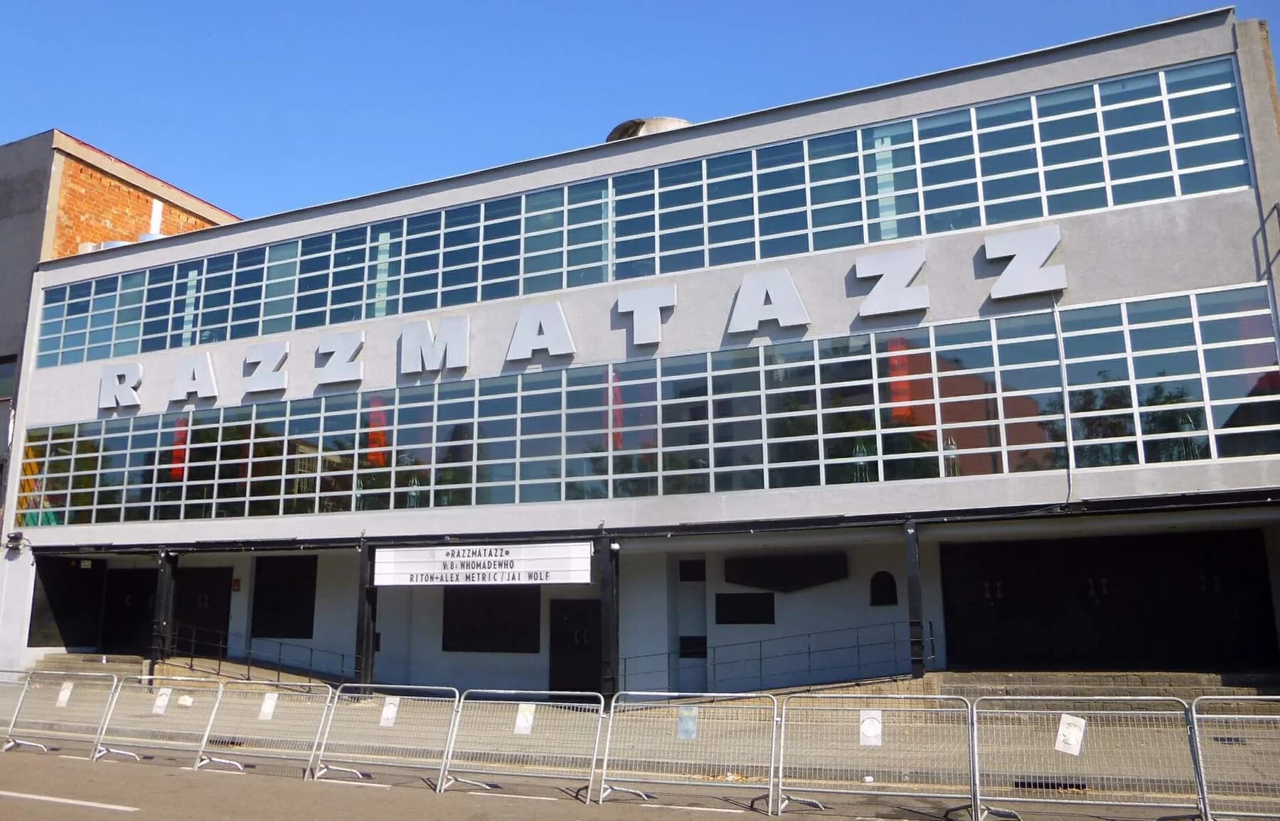 Exterior de Razzmatazz l’agost de 2016
