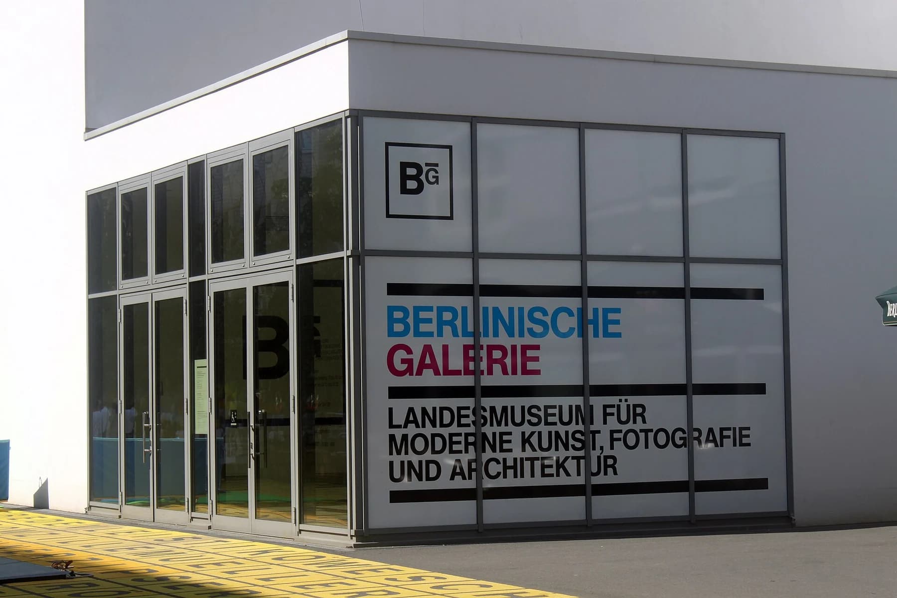 Entrance to Berlinische Galerie, photographed in 2012