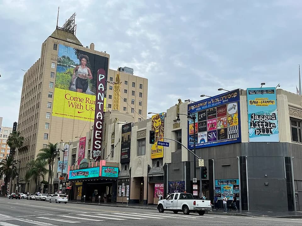 Archival photograph of Hollywood Pantages Theatre, Los Angeles (2022)