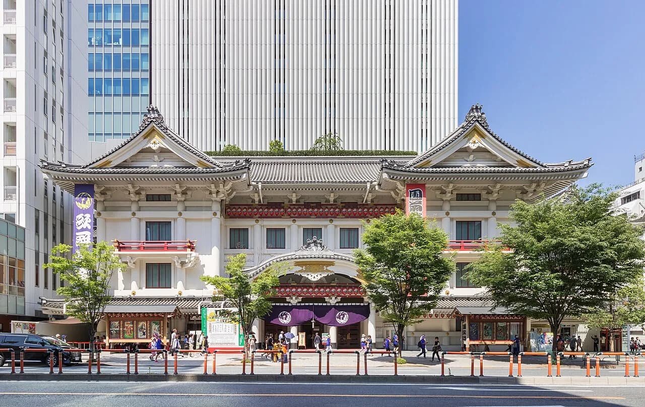 Archival photograph of Kabukiza, Tokyo (2019)