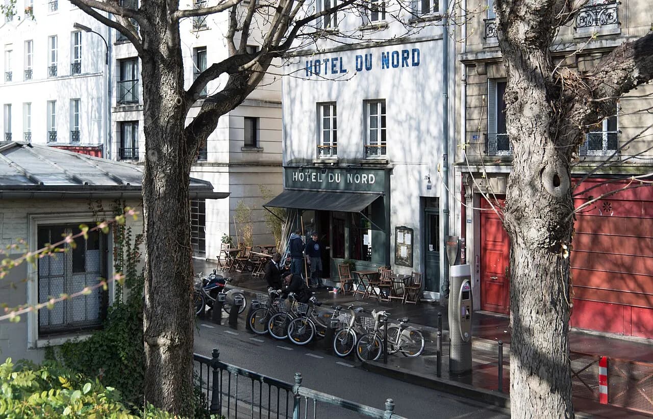 Archival photograph of Hôtel du Nord, Paris (2013)