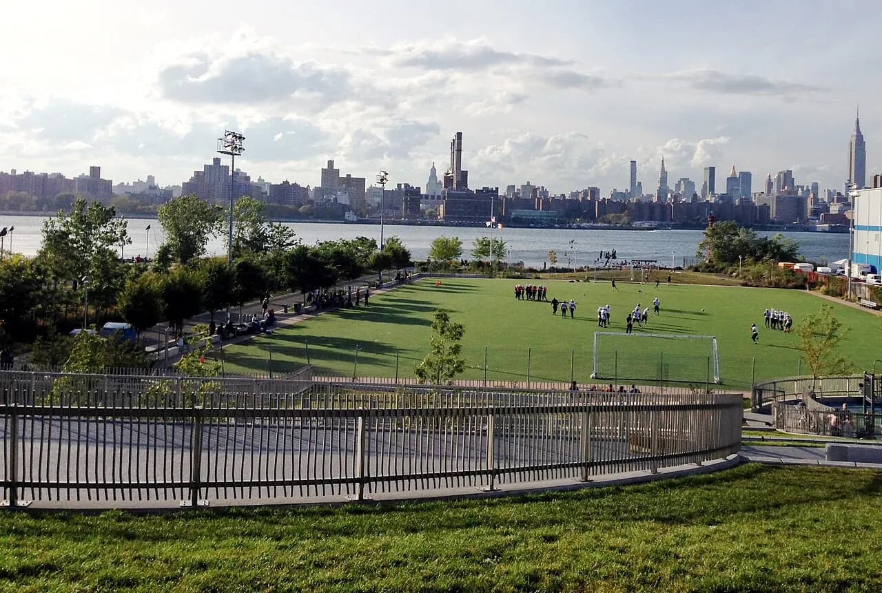 Archival photograph of Bushwick Inlet Park, New York (2013)