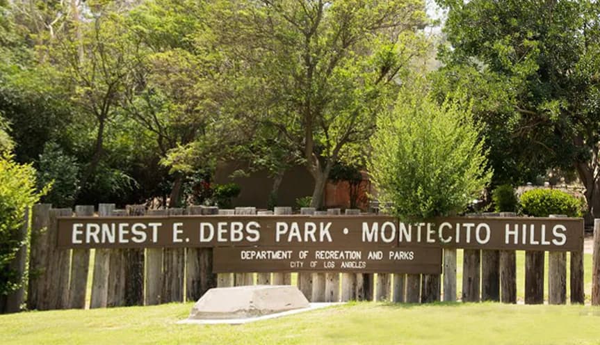 Archival photograph of Ernest E. Debs Regional Park, Los Angeles (2020)