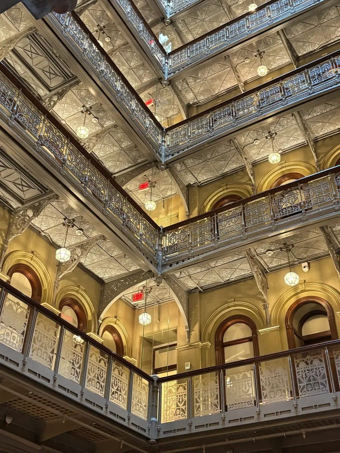 The Beekman building’s atrium in May 2026, above the Bar Room