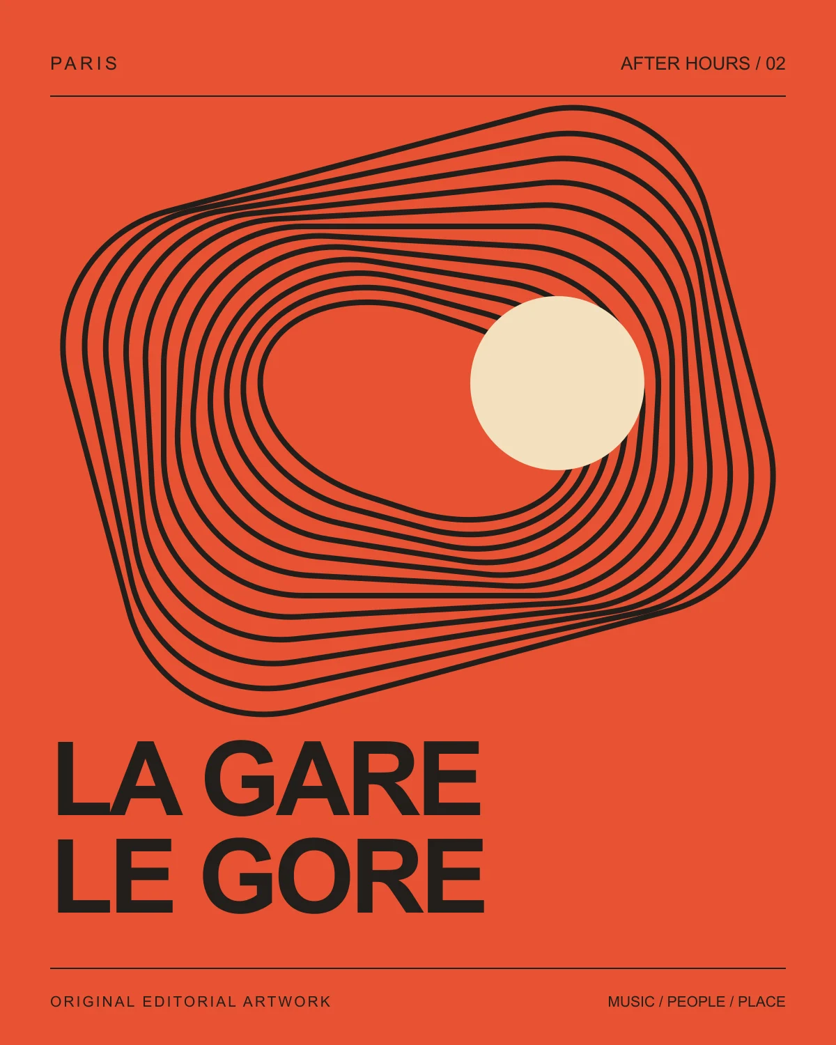 La Gare / Le Gore: L’image est une illustration éditoriale originale, pas une photographie du lieu.