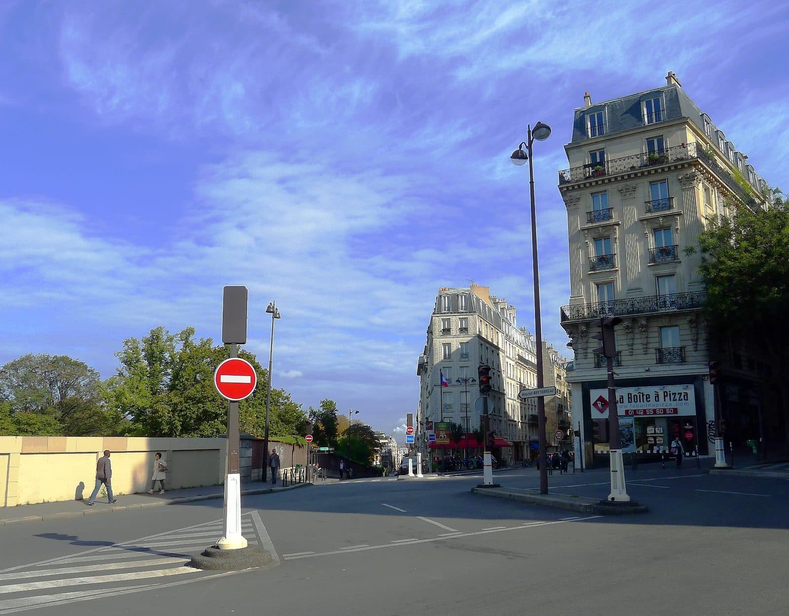 Street junction near Terrass’’ Hotel in Montmartre in August 2011, not the rooftop