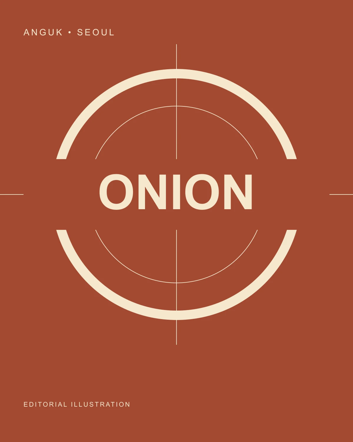 Original editorial illustration for Café Onion Anguk, not a café photograph