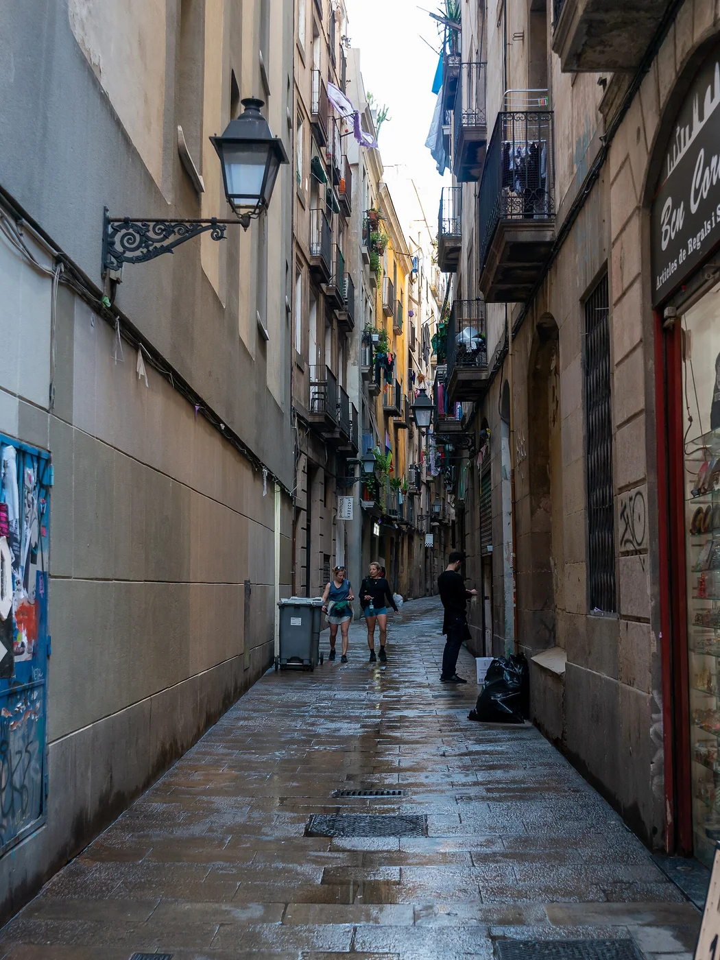An archival street view in Barcelona’s Gothic Quarter