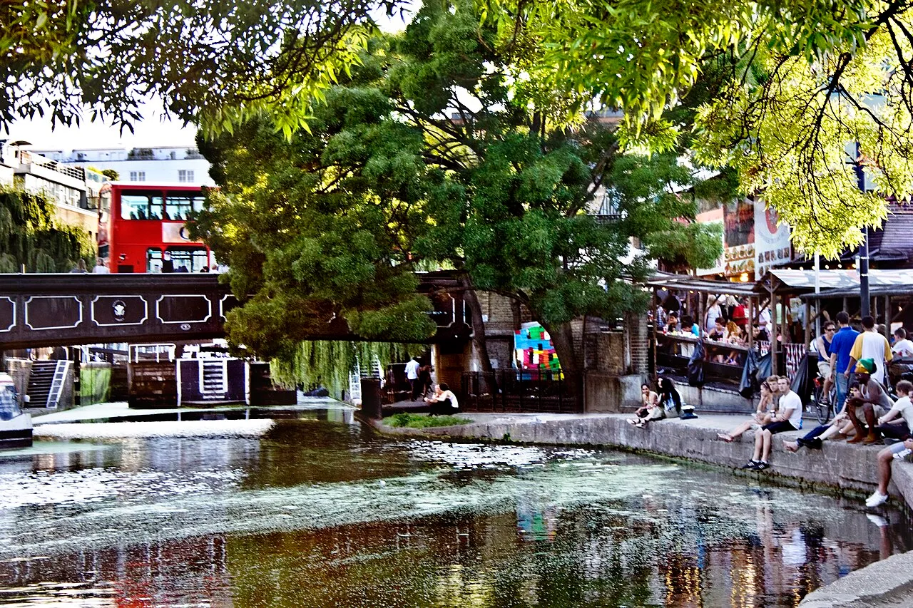 Archival photograph of Camden Market, London (2012)