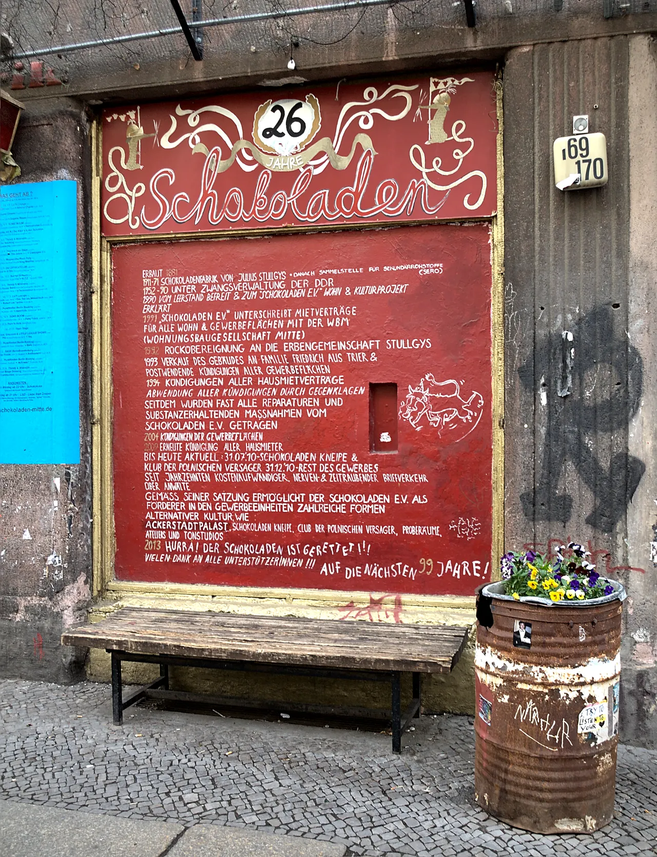 Archival photograph of Schokoladen, Berlin (2017)