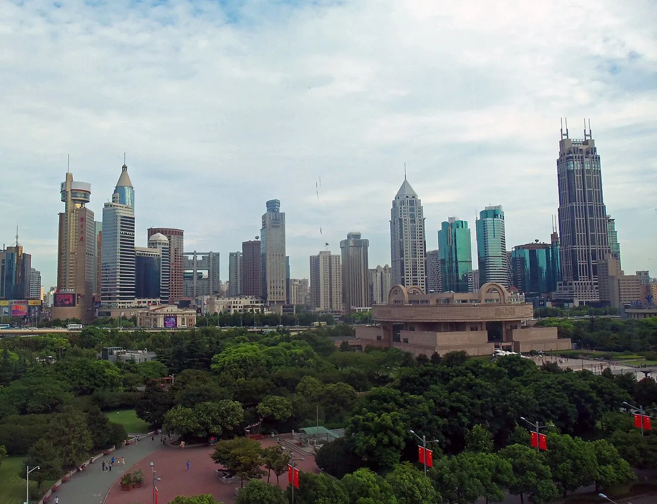 Archival photograph of People's Park, Shanghai (2013)