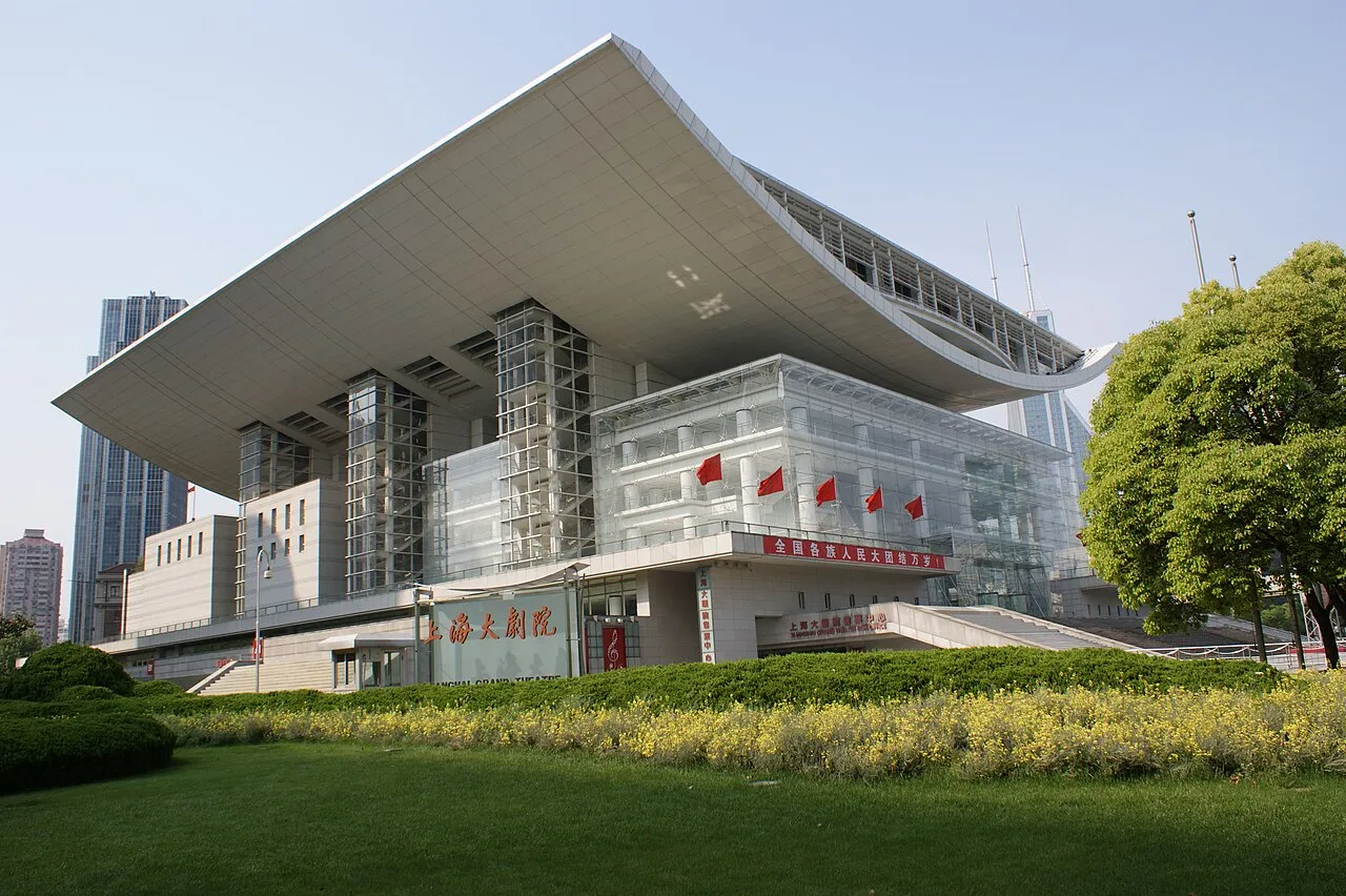 Archival photograph of Shanghai Grand Theatre, Shanghai (2013)