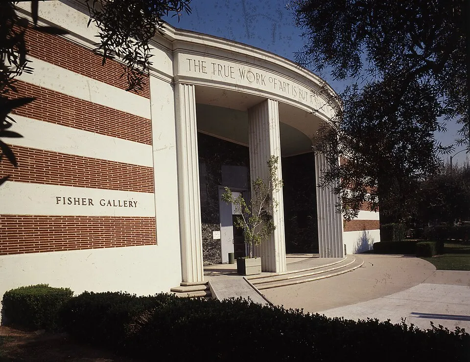 Archival photograph of USC Fisher Museum of Art, Los Angeles (2019)