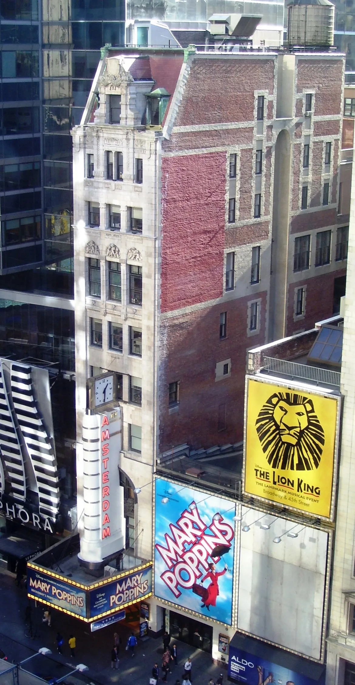 Archival photograph of New Amsterdam Theatre, New York (2011)