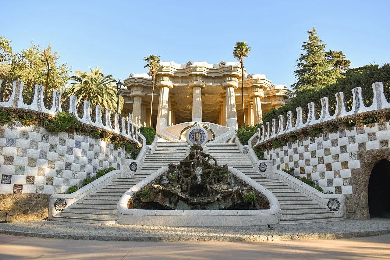Archival photograph of Park Güell, Barcelona (2021)
