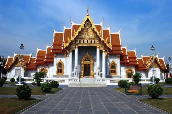 Archival photograph of Wat Benchamabophit, Bangkok
