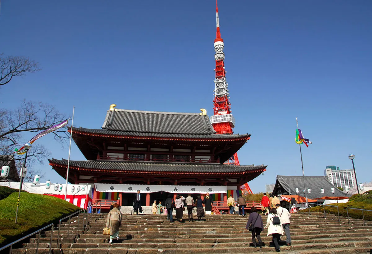 Archival photograph of Zōjō-ji, Tokyo (2008)