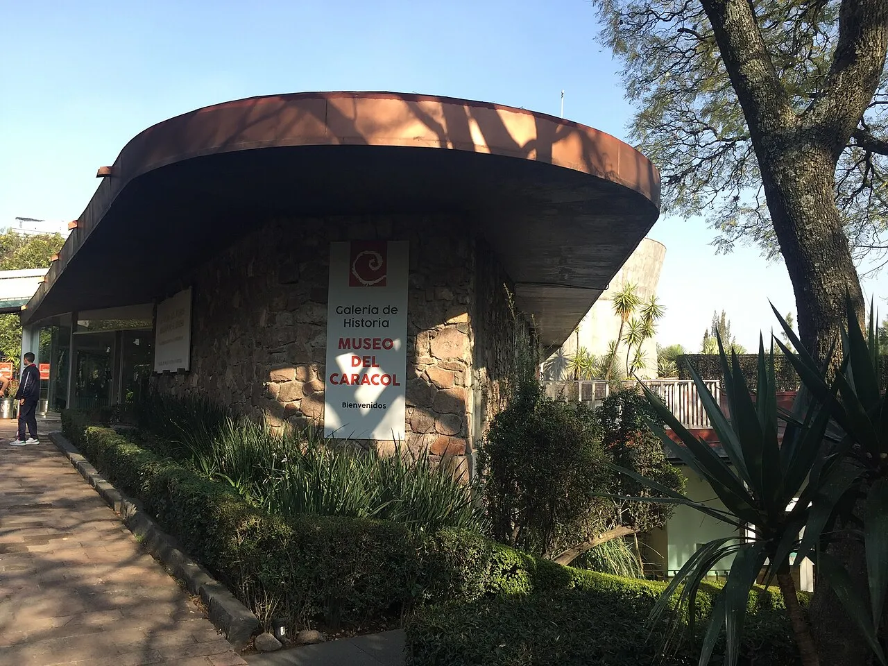 Archival photograph of Museo del Caracol, Mexico City (2020)