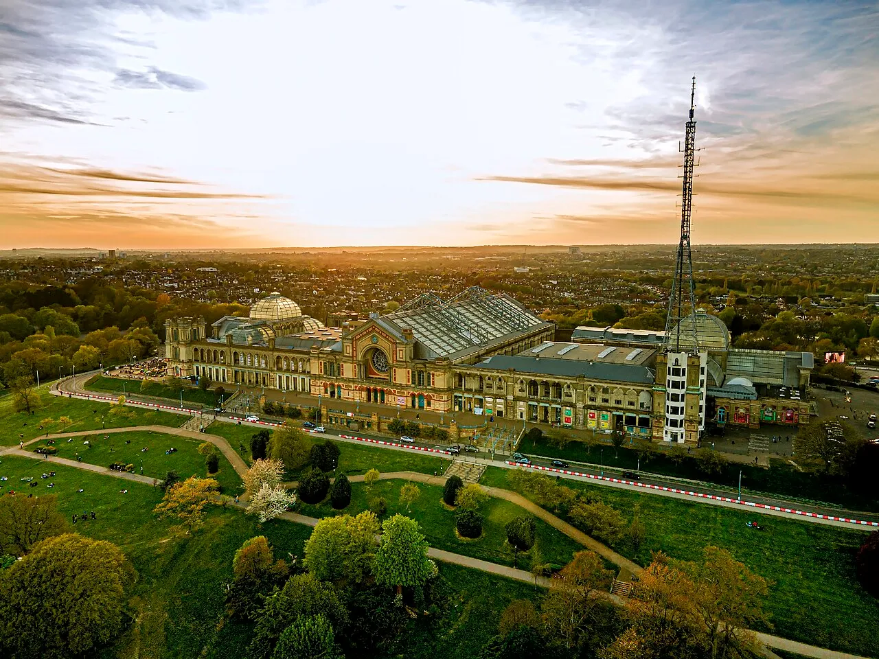 Archival photograph of Alexandra Palace, London (2021)