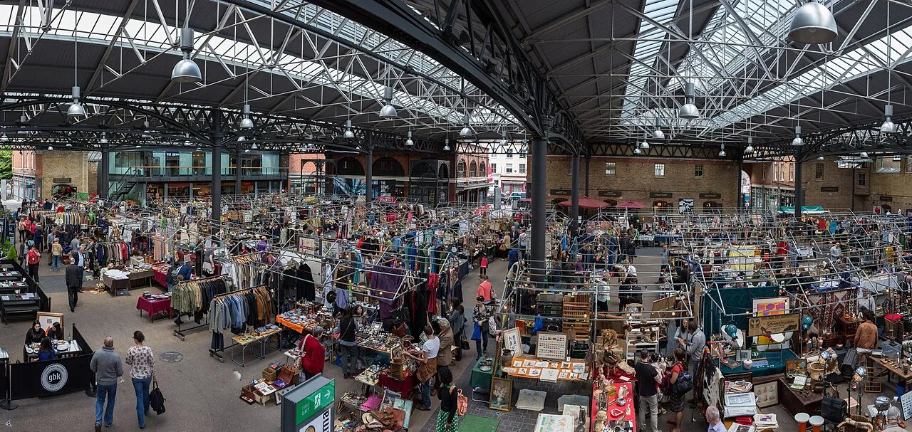 Archival photograph of Old Spitalfields Market, London (2014)