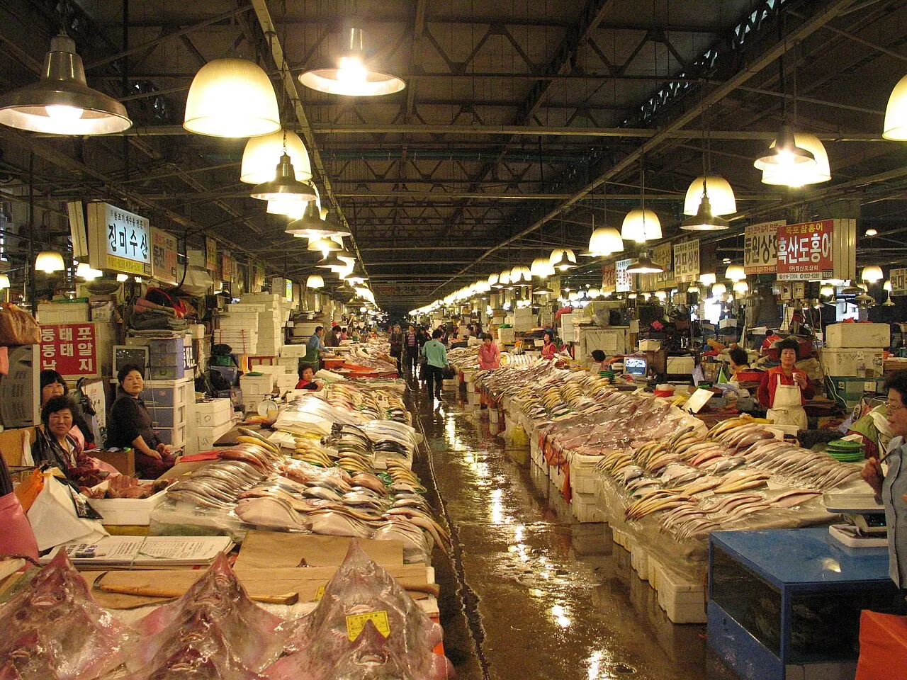 Archival photograph of Noryangjin Fisheries Market, Seoul (2008)