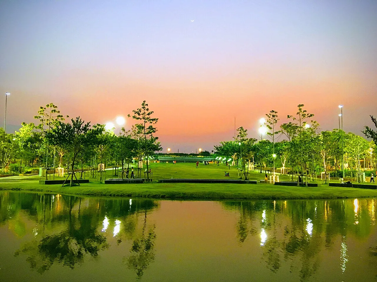 Archival photograph of Chulalongkorn University Centenary Park, Bangkok (2018)
