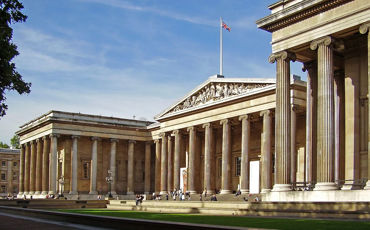 Archival photograph of British Museum, London (2018)