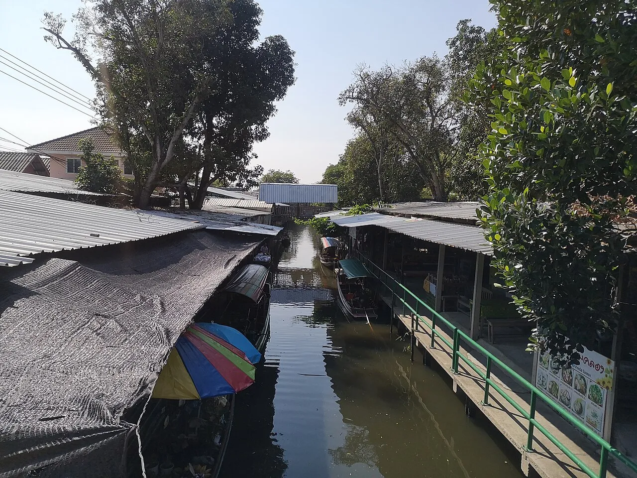 Archival photograph of Khlong Lat Mayom Floating Market, Bangkok (2021)