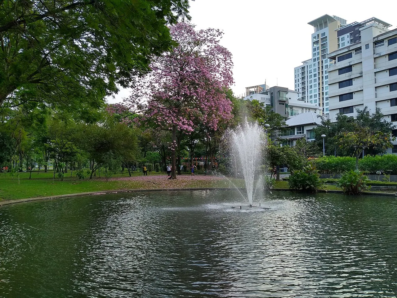 Archival photograph of Santiphap Park, Bangkok (2020)