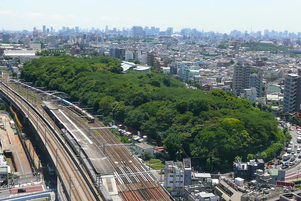 Archival photograph of Asukayama Park, Tokyo 