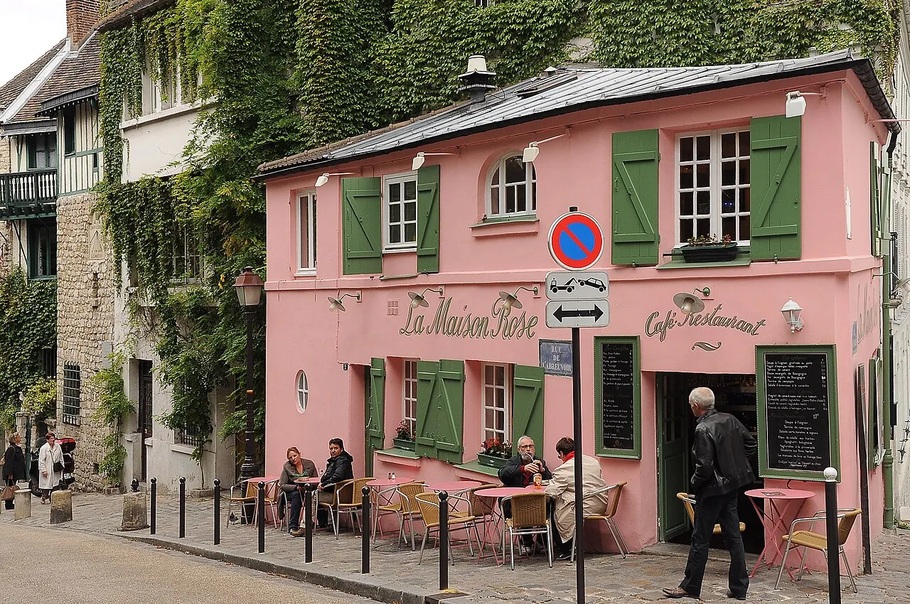 Archival photograph of La Maison Rose, Paris (2010)