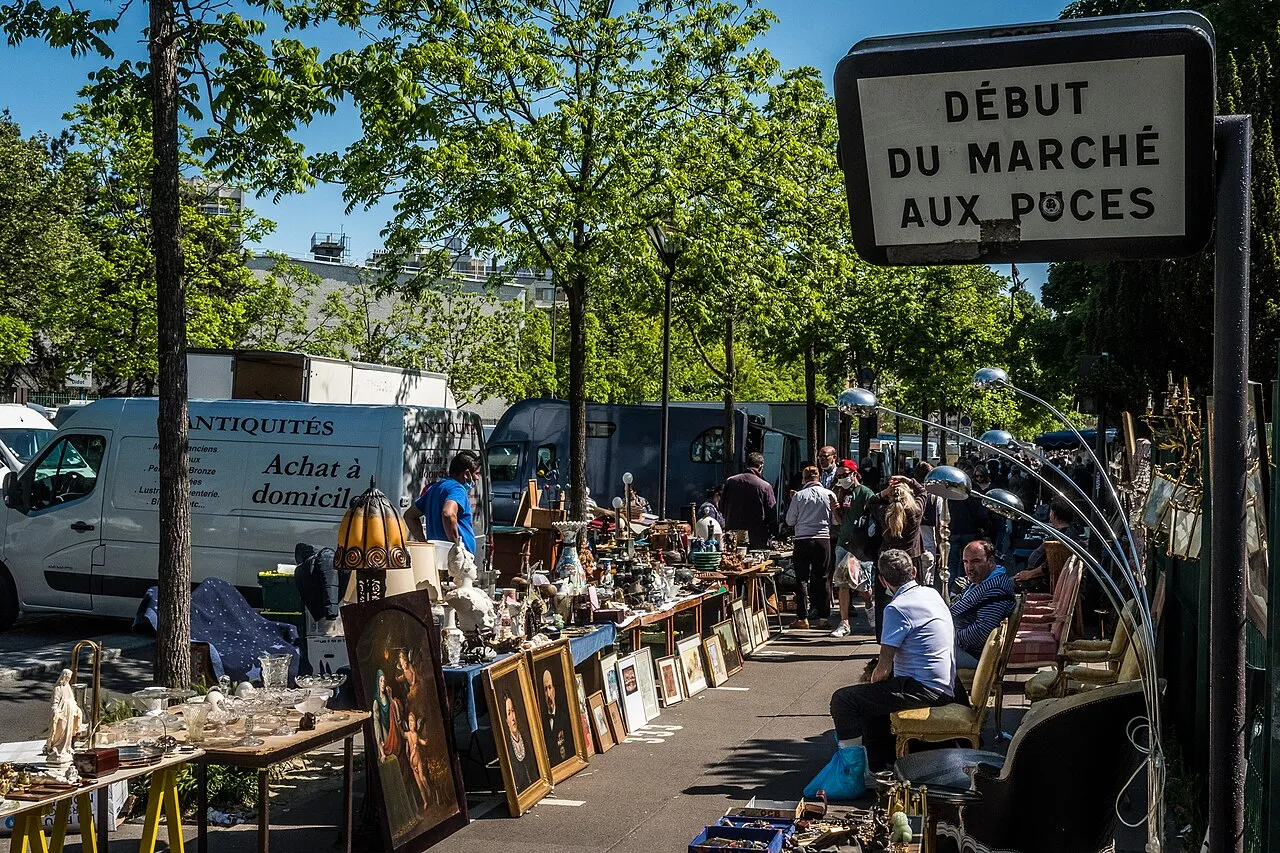 Archival photograph of Puces de Vanves, Paris (2021)