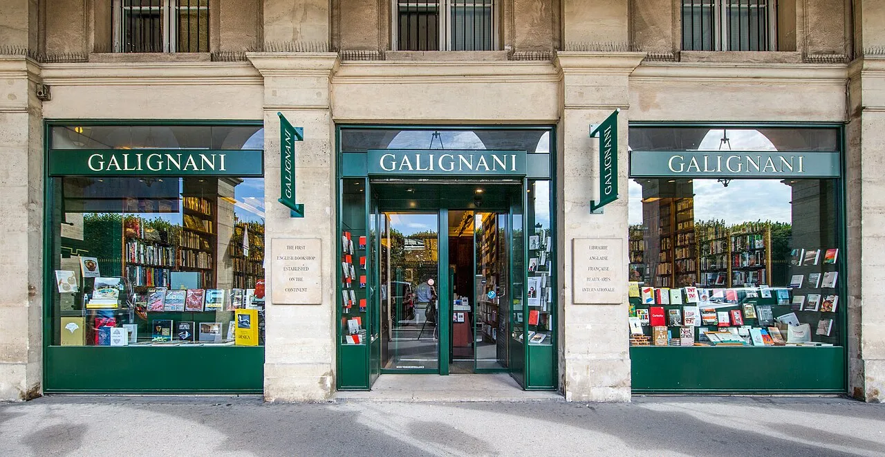 Archival photograph of Librairie Galignani, Paris (2016)