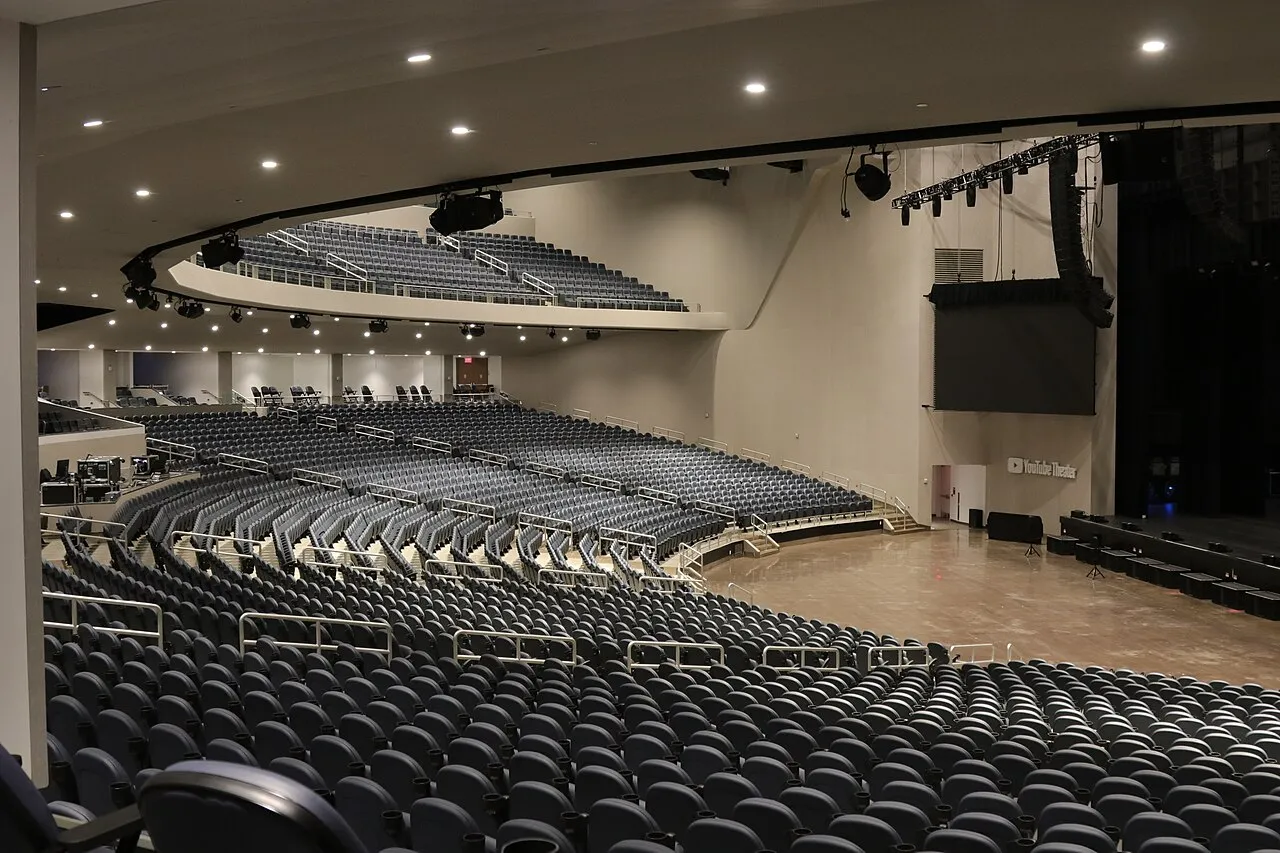 Archival photograph of YouTube Theater, Los Angeles (2022)