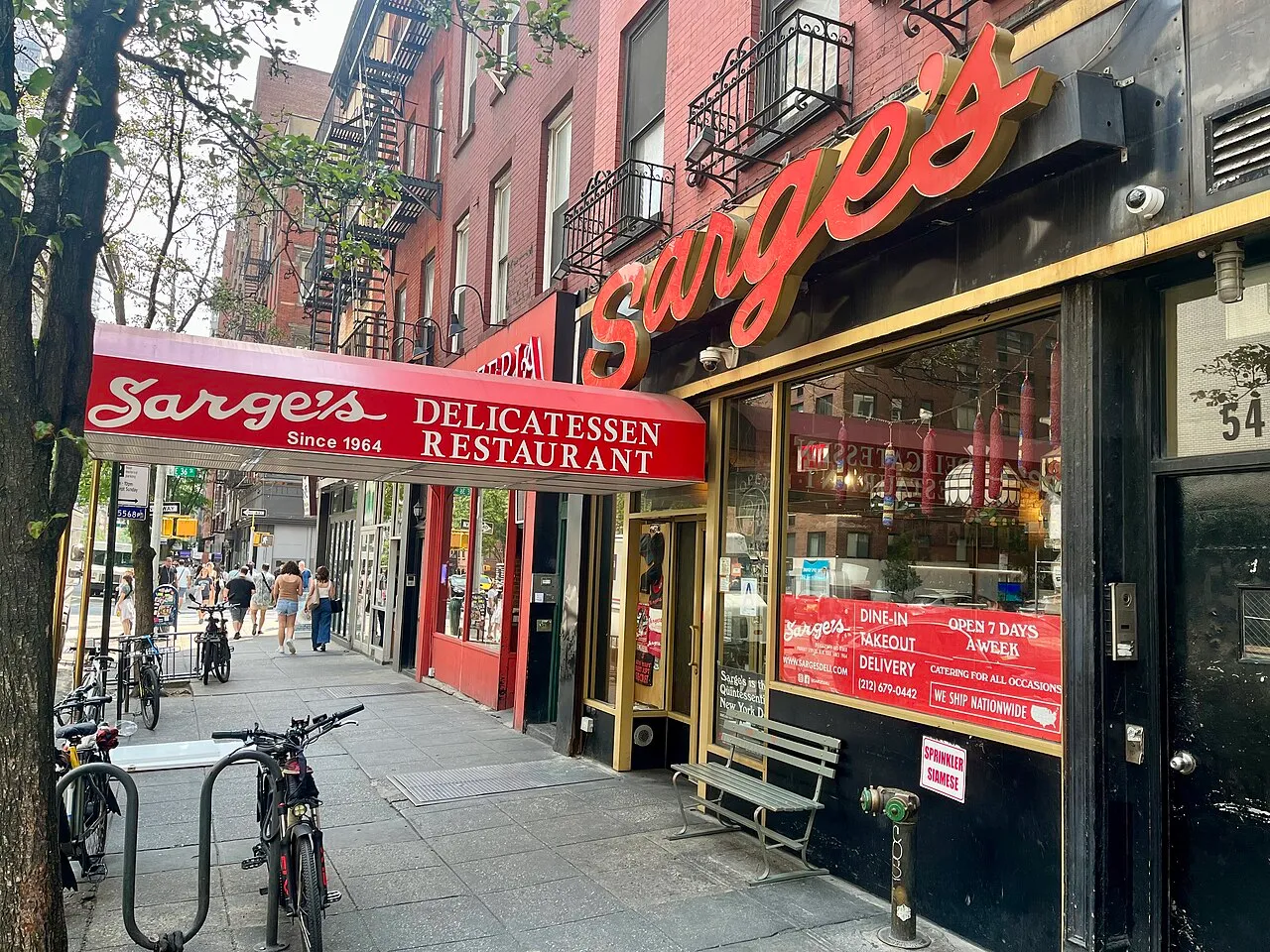 Archival photograph of Sarge’s Deli, New York (2023)