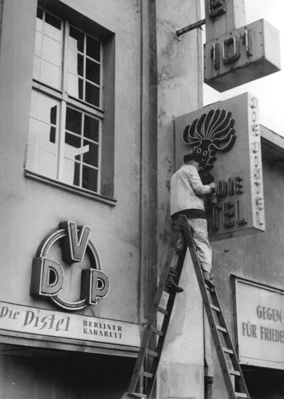 Archival photograph of Kabarett-Theater Distel, Berlin (1954)