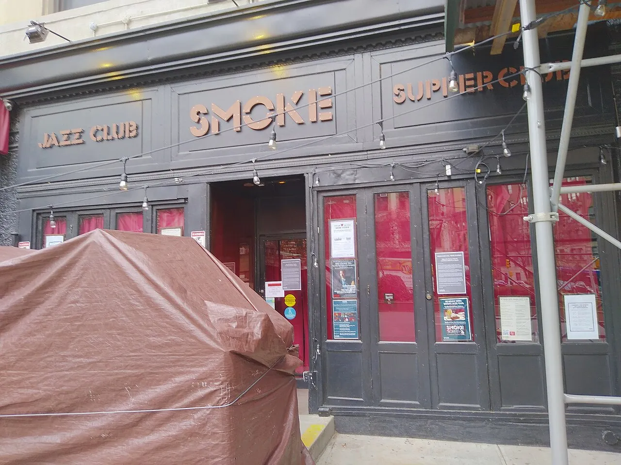 Archival photograph of Smoke Jazz & Supper Club, New York (2020)