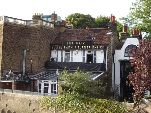 Archival photograph of The Dove, Hammersmith, London 