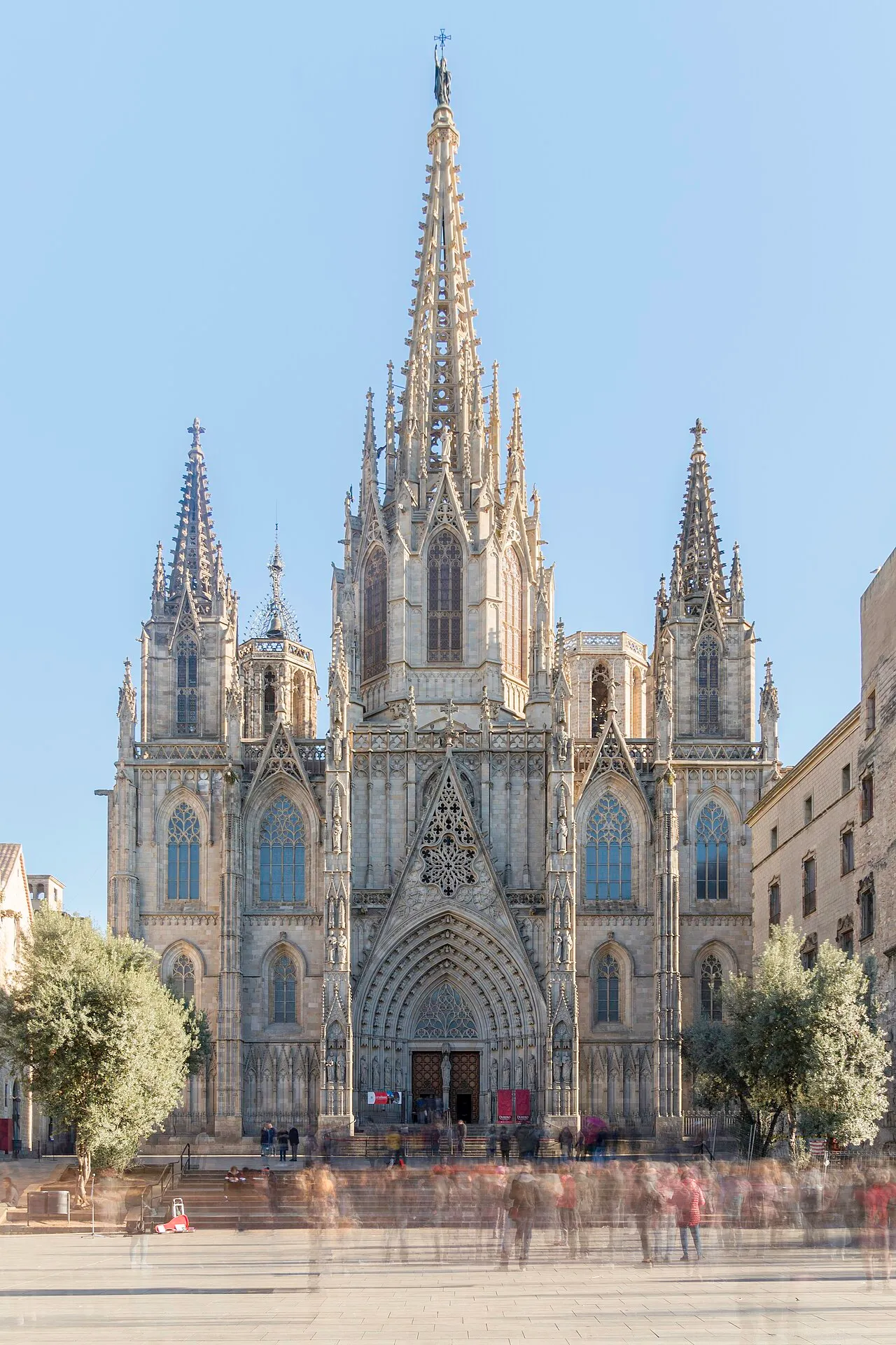 Fotografía de archivo: Catedral de Santa Eulalia de Barcelona