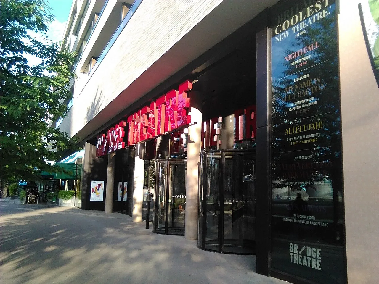 Archival photograph of Bridge Theatre, London (2018)