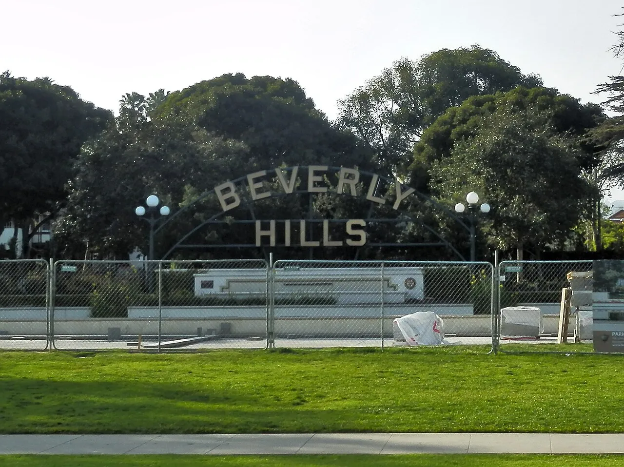Archival photograph of Beverly Gardens Park, Los Angeles (2018)
