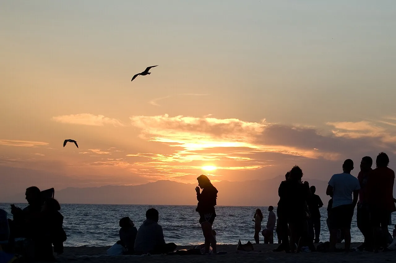 Archival photograph of Dockweiler State Beach, Los Angeles (2009)