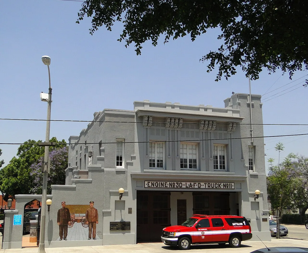 Archival photograph of African American Firefighter Museum, Los Angeles (2011)
