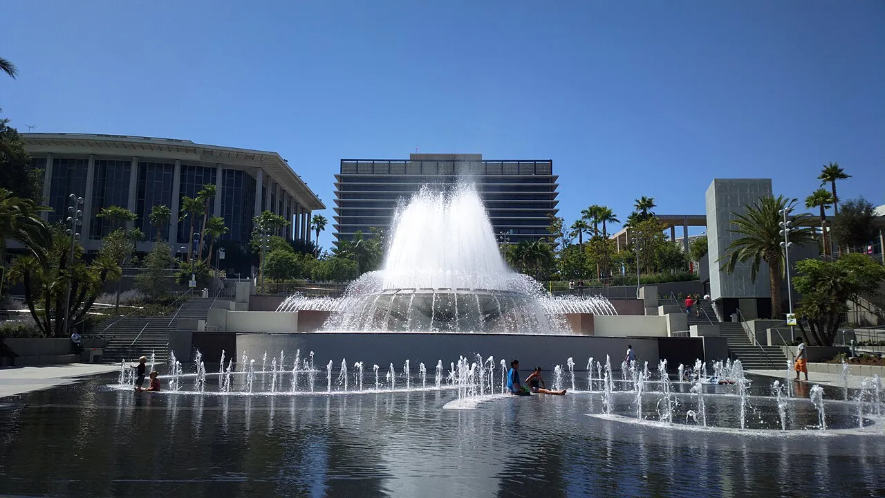 Archival photograph of Gloria Molina Grand Park, Los Angeles (2012)