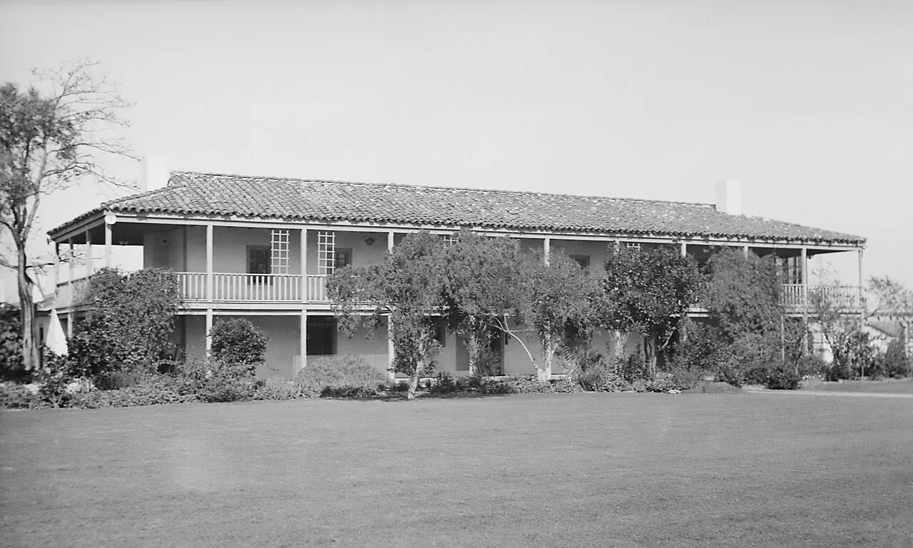 Archival photograph of Rancho Los Cerritos, Los Angeles (1934)