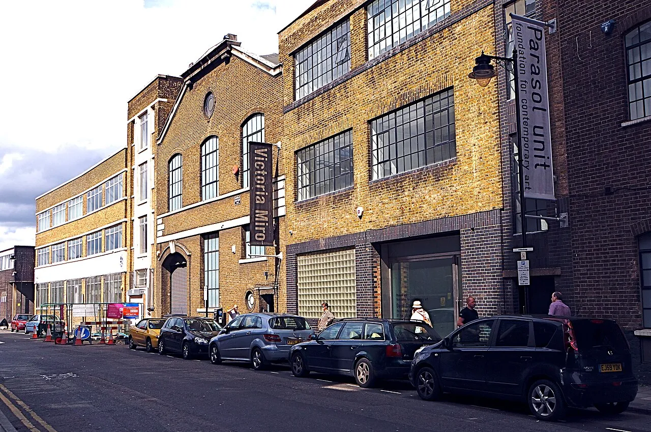Archival photograph of Victoria Miro, Wharf Road, London (2012)