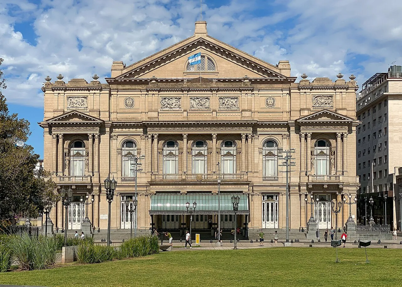 Archival photograph of Teatro Colón, Buenos Aires (2024)