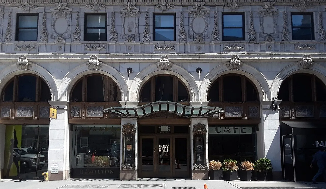 Archival photograph of Sony Hall, New York (2021)