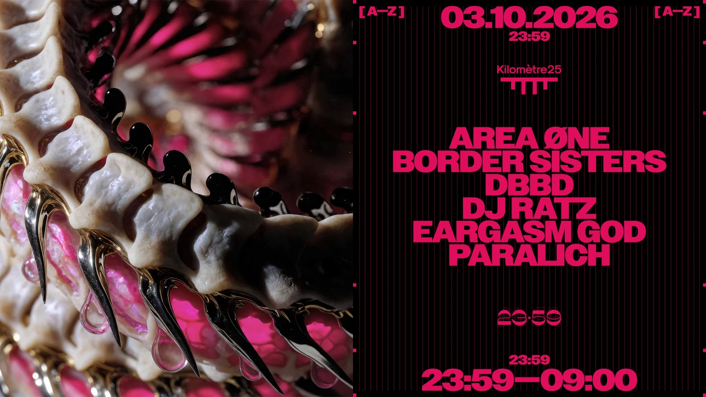 Visuel officiel : 23:59 : Eargasm God, DBBD et Area Øne